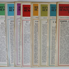 REVISTA ROMANA DE SAH , ORGAN AL FEDERATIEI ROMANE DE SAH , SET DE 12 NUMERE SUCCESIVE , IANUARIE - DECEMBRIE , 1981