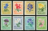 Mongolia 1970 - Seria Completă Flori Sălbatice și de Grădină (Wild and Garden Flowers) 8 Valori MNH -MNG1