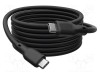 Cablu USB 4.0 DIGITUS USB C 2m negru nichelat triplu ecranat 20Gbps