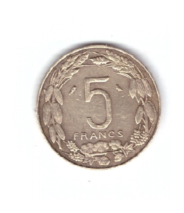 Moneda Camerun 5 francs 1961, stare buna, curata