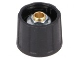 Buton Rotativ Negru ABS 6mm 20x15.5mm
