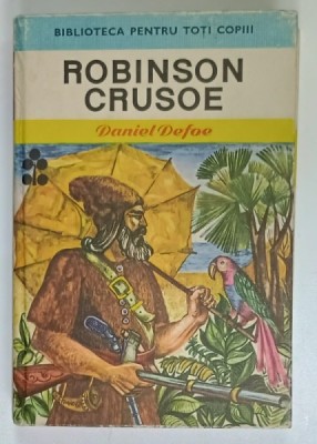 ROBINSON CRUSOE de DANIEL DEFOE , ilustratii de GH. CERNAIANU , 1970 foto