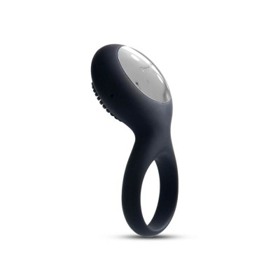Inel de Penis Tyler 5 Moduri Vibratii+5 Intensitati Silicon USB Negru foto