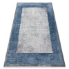 Covor NOBLE modern 9730 68 Cadru vintage - structural două niveluri cremă / albastru, 200x290 cm, Dreptunghi, Poliester