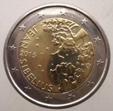 1.385 FINLANDA JEAN SIBELIUS 2 EURO 2015 XF/AUNC BIMETAL