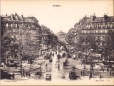 Litografie L&#039;Avenue de l&#039;Opera