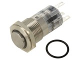 Comutator anti-vandalism IP67, LED, 2 poziții