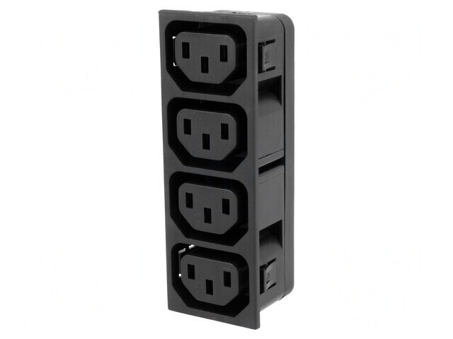 Conector Alimentare AC Splitter 10A 250VAC IEC C13 (F)