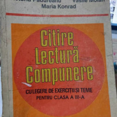 CITIRE, LECTURĂ și COMPUNERE - culegere de exerciții clasa a III-a, V. MOLAN