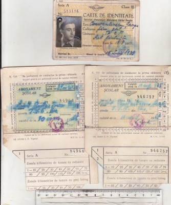 bnk div CFR - lot 5 abonamente si o carte de identitate foto