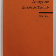 Sofocle Sophokles Antigona în germană și greacă veche