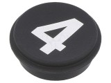 Tastă rotundă neagră &Oslash;21mm