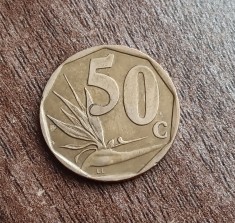 C50 - Moneda foarte veche - 50 centi - Africa de Sud - 1997