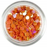 Decora&Aring;&pound;iune pentru unghii, 3mm - hexagon portocaliu