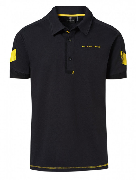 Tricou Polo Barbati Oe Porsche GT4 Clubsport Negru / Galben Marime L WAP34400L0LCLS