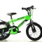 Bicicleta verde pentru copii 16&quot; PlayLearn Toys