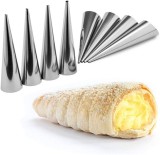 Set 40 Forme Conuri Rulouri Metal Inox 11cm - Rulouri Perfecte, Usor de Curatat, Rezistente la Temperaturi