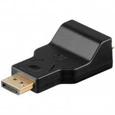 Adaptor DisplayPort Goobay, tata-VGA, mama contacte aurit foto