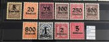 Germania Reich-Inflație Timbre de Serviciu Dienstmarke Supratipar 1923 Lot 10 Mărci MNH -A1000 1 1/4 Mark MNH -A1000