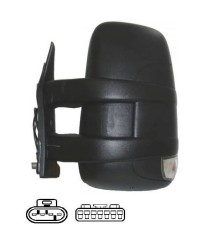 Oglinda usa exterioara Iveco Daily, 05.2014, partea Stanga, reglare electrica; incalzit; scurt; sticla convexa; geam cromat; Senzor de temperatura;