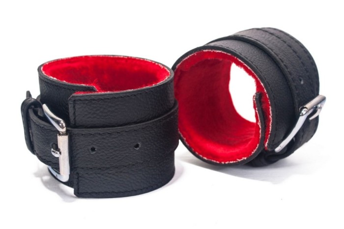 Bratari bondage Hand Cuffs Grain Leather