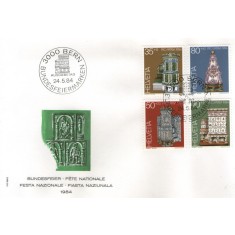 Elvetia 1984 - Sobe cu teracotă, serie pe FDC