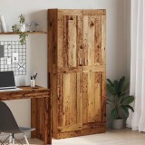 vidaXL Dulap &icirc;nalt, lemn vechi, 82,5x30,5x185 cm, lemn prelucrat