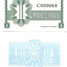 !!! NORVEGIA , JULE BANK = FANTASY NOTE = 1 MANGE TAKK - 2015 - UNC