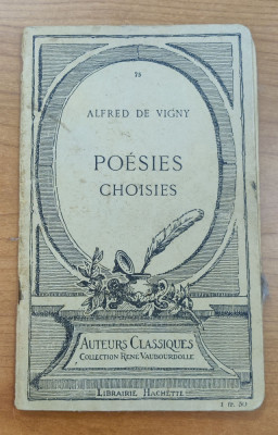 Alfred de Vigny - Poesies choisies foto
