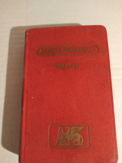 AGENDA CHIMISTULUI 1939-1940 foto