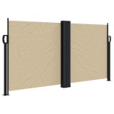 Cumpara ieftin Copertina laterala retractabila, bej, 220x1200 cm