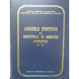 LUCRARILE STIINTIFICE ALE INSTITUTULUI DE CERCETARI ZOOTEHNICE VOL.XXV-COLECTIV-235429