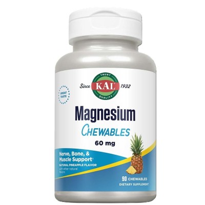 Magnesium Chewable 60 miligrame 90 tablete Kal Secom foto