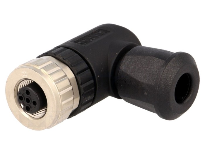 Conector M12 4 pini pe cablu, cod A