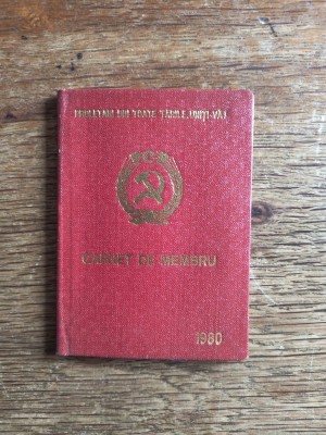 Carnet de Membru PCR 1980 / C1DP foto