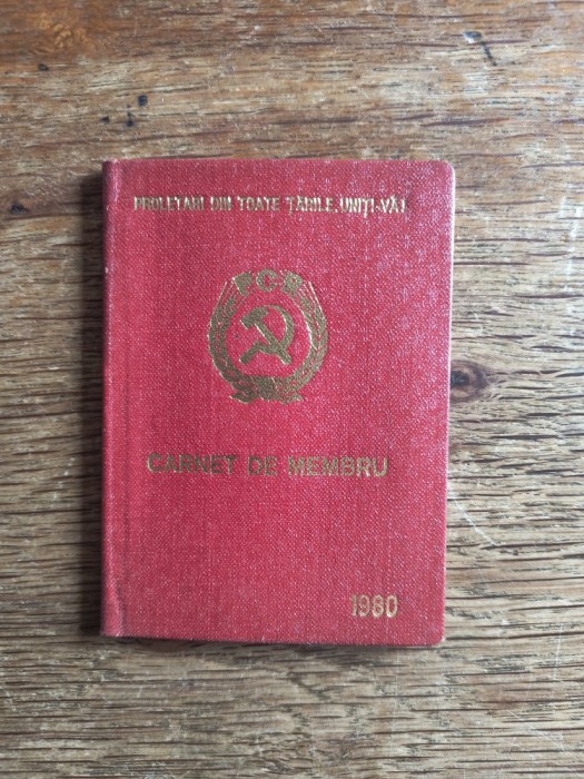 Carnet de Membru PCR 1980 / C1DP