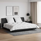 Duvet iarnă vidaXL Microfibră Alb 260x220 cm + 2 Perne, Set 3 Piese Călduros