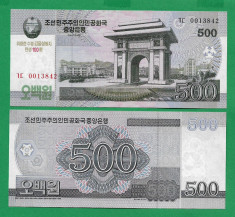 = COREA DE NORD - 500 WON - 2008 - UNC = foto