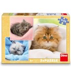 Puzzle pentru Copii Pisici 3X55 Piese