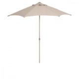 Umbrela Gradina Goodhome Cara, Bej, 215x200 cm, Poliester &amp; Aluminiu, Rotunda, Protectie Solara