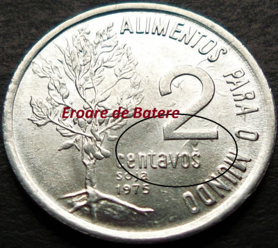 Moneda FAO 2 CENTAVOS - BRAZILIA, anul 1975 *cod 643 = A.UNC foto