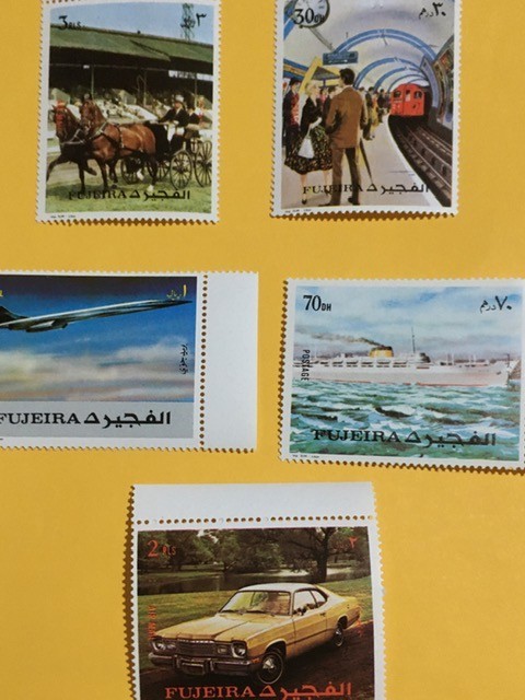 FUJEIRA, MIJLOACE DE TRANSPORT - SERIE COMPLETĂ MNH