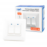 Cumpara ieftin Aproape nou: Intrerupator inteligent dublu PNI SmartHome WS222 pentru control lumin