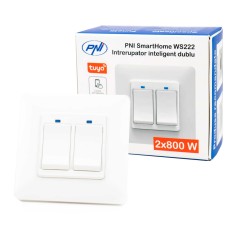 Resigilat : Intrerupator inteligent dublu PNI SmartHome WS222 pentru control lumin foto