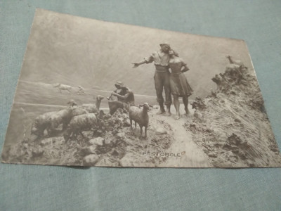 CARTE POSTALA -FELICITARE INTERBELICA CIRCULATA 1916 foto