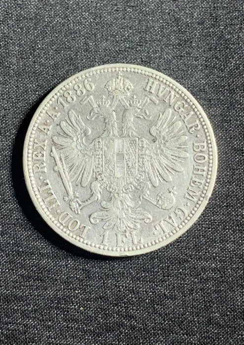 Moneda 1 Florin 1886 Austria argint