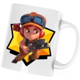 Cana alba personalizata &quot;Jessie BrawlStars Fortnite&quot;, INOVATIX&reg;. 330ml, Oem