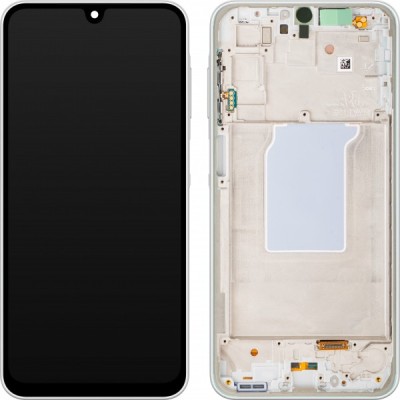 Display cu Touchscreen Samsung Galaxy A26 A266, cu Rama, Alb, Service Pack GH82-37049B foto