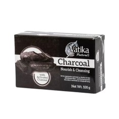 Vatika Naturals Nourish and Cleansing Charcoal Soap (Sapun Natural cu Carbune