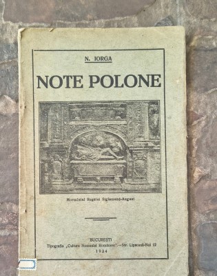 N.Iorga - Note polone foto